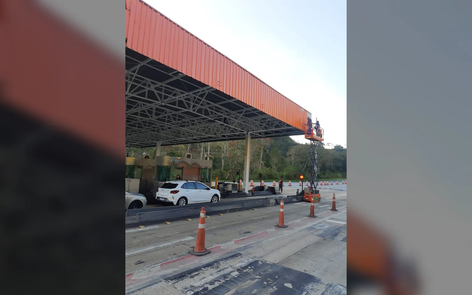 Registro 3 da equipe e dos serviços da LSA na obra de Elovias.