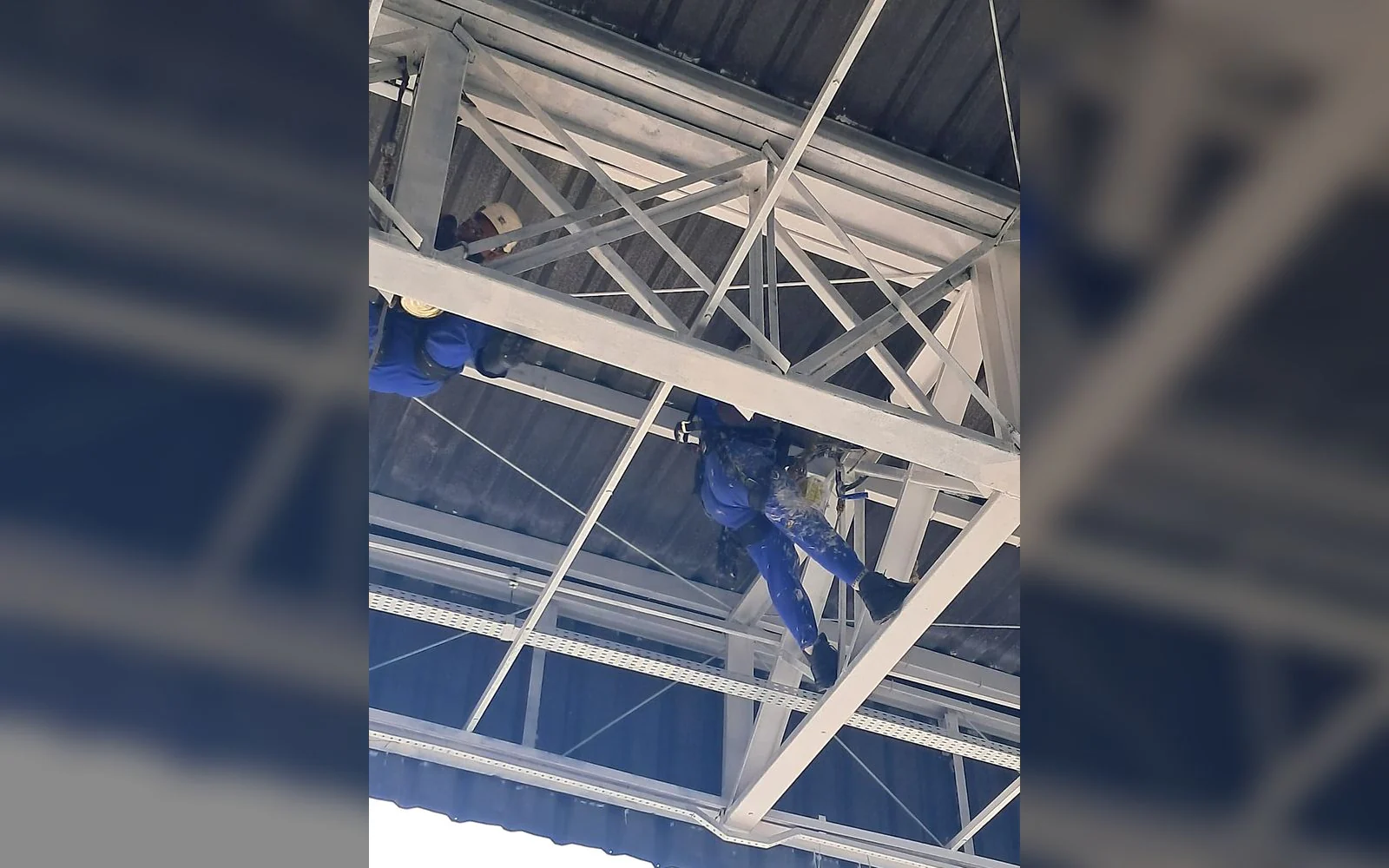Registro 5 da equipe e dos serviços da LSA na obra de Elovias.
