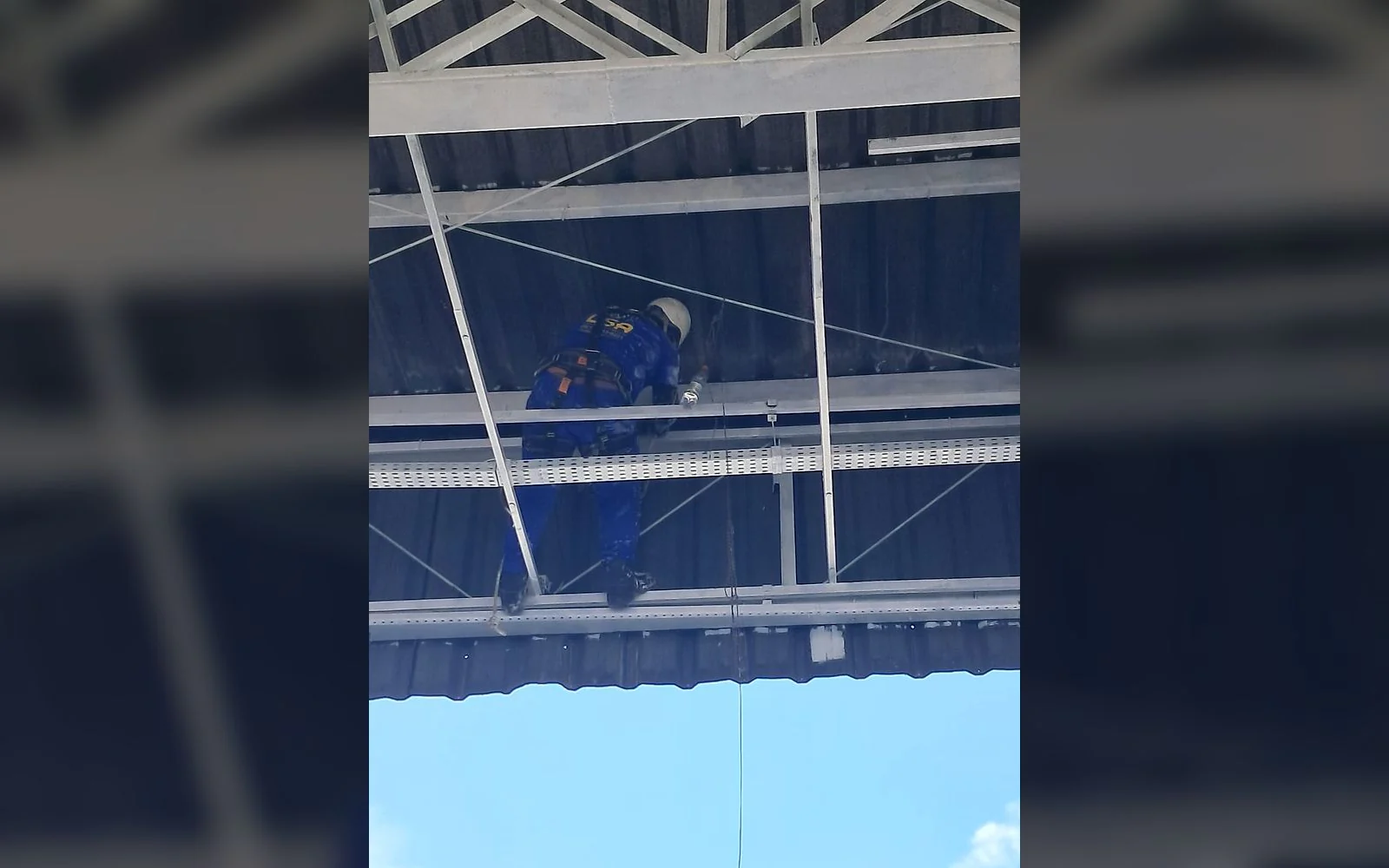 Registro 6 da equipe e dos serviços da LSA na obra de Elovias.