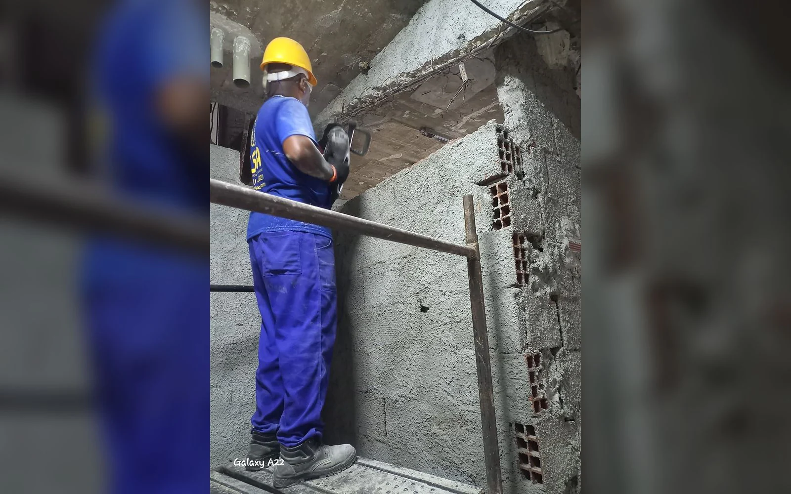 Registro 5 da equipe e dos serviços da LSA na obra de Copacabana Palace.