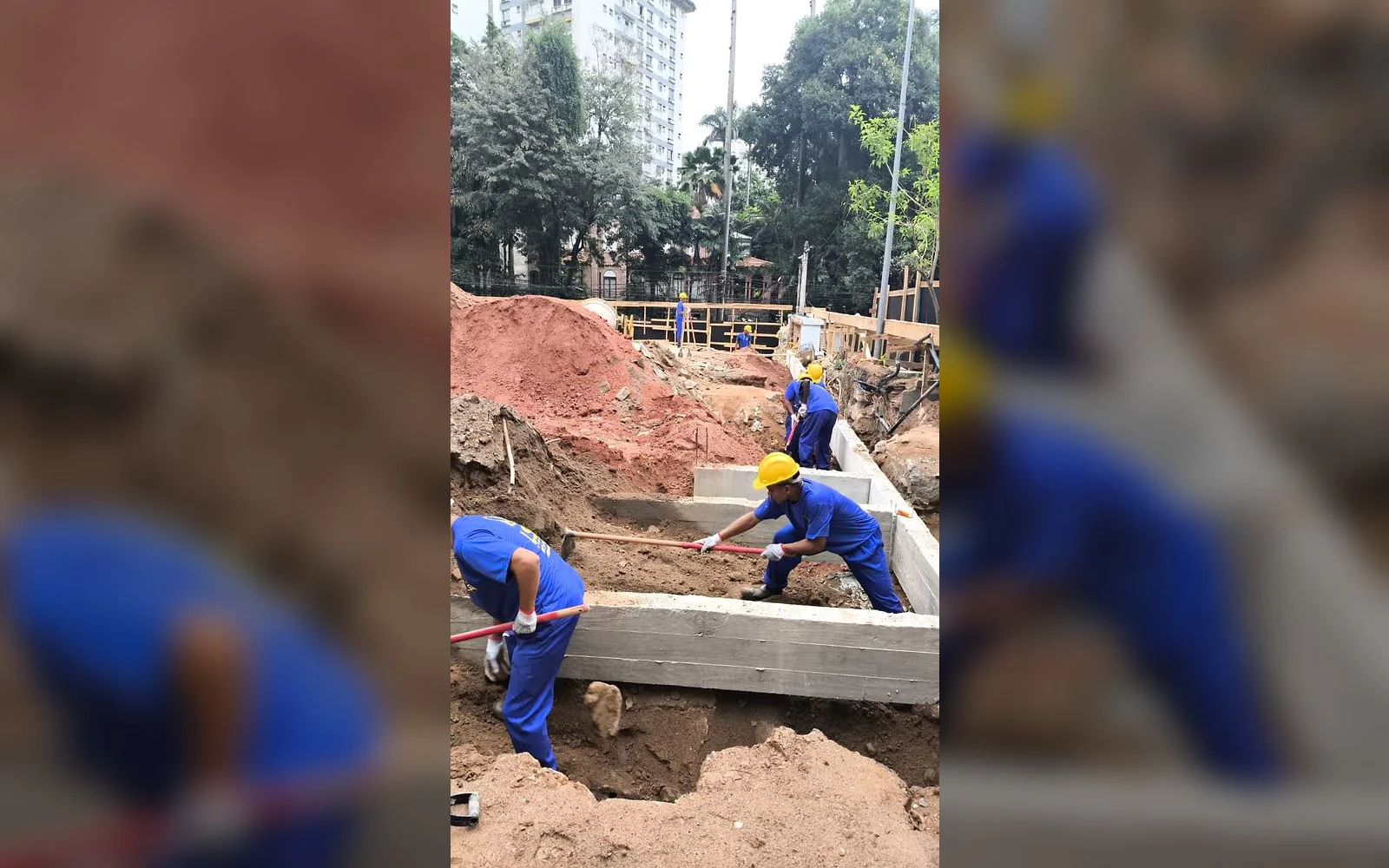 Registro 9 da equipe e dos serviços da LSA na obra de Colégio São Vicente de Paulo.