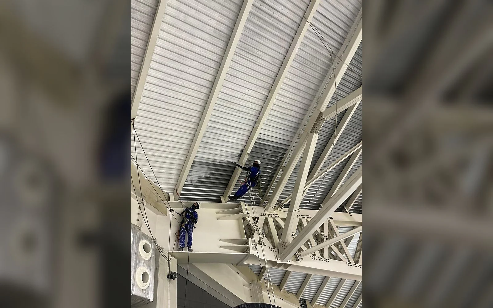 Registro 1 da equipe e dos serviços da LSA na obra de Concrejato.