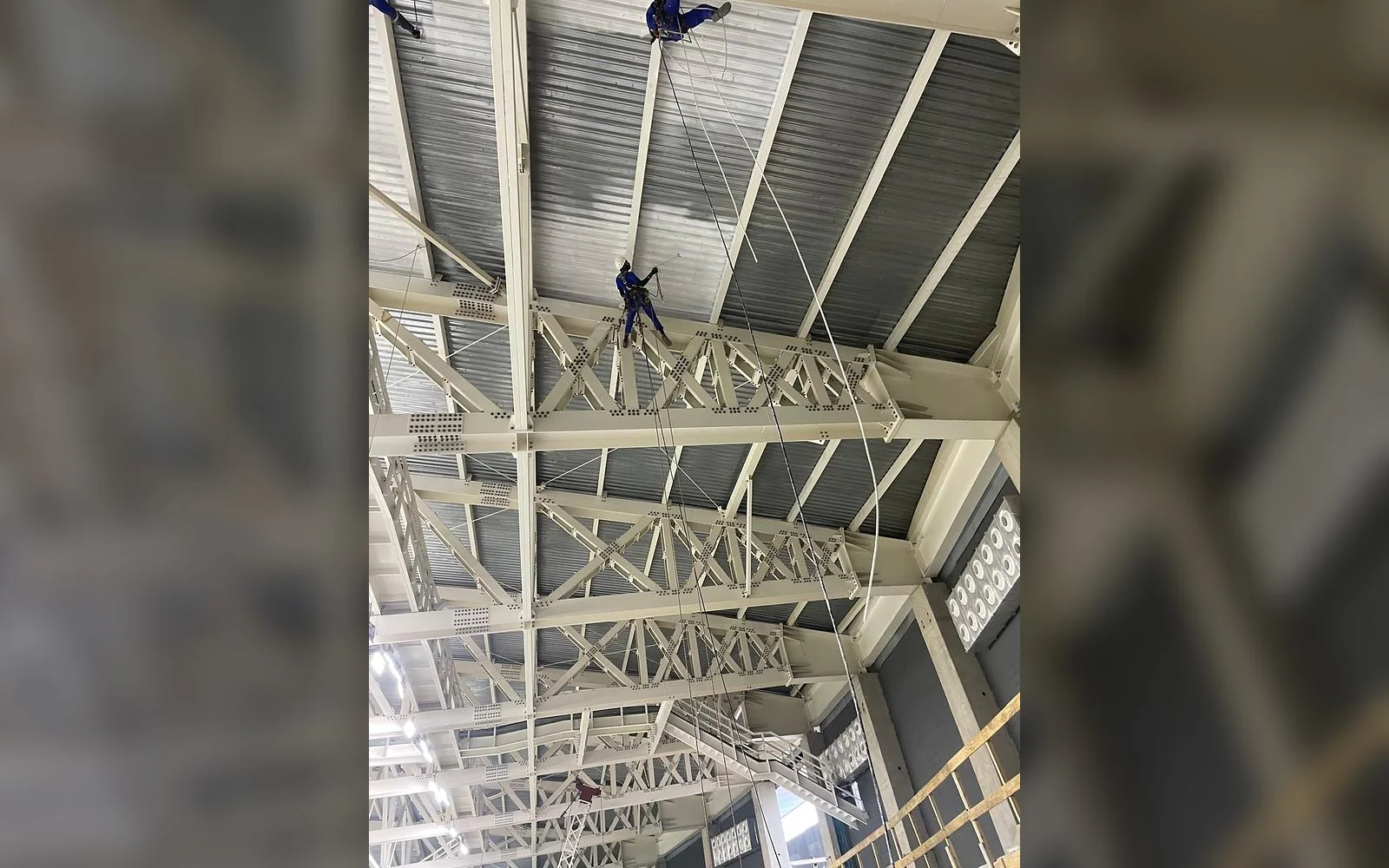 Registro 5 da equipe e dos serviços da LSA na obra de Concrejato.