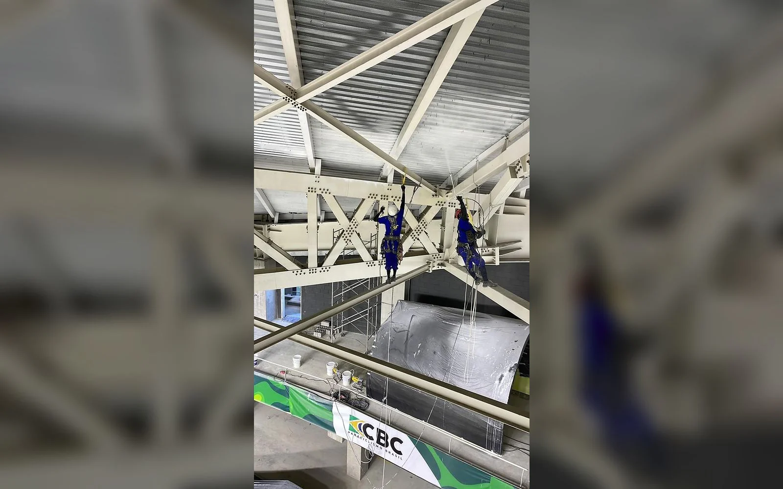Registro 6 da equipe e dos serviços da LSA na obra de Concrejato.