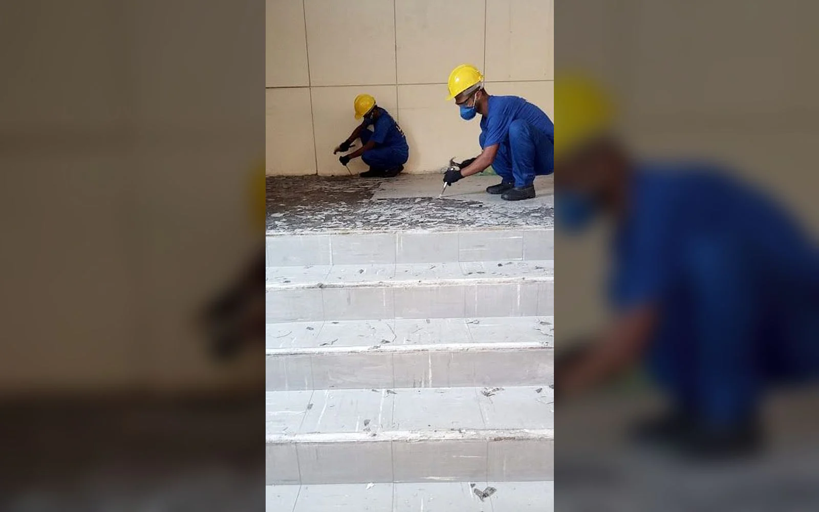 Registro 5 da equipe e dos serviços da LSA na obra de Instituto de Engenharia Nuclear.