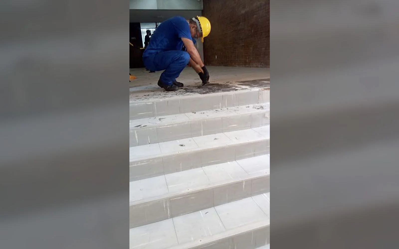 Registro 6 da equipe e dos serviços da LSA na obra de Instituto de Engenharia Nuclear.