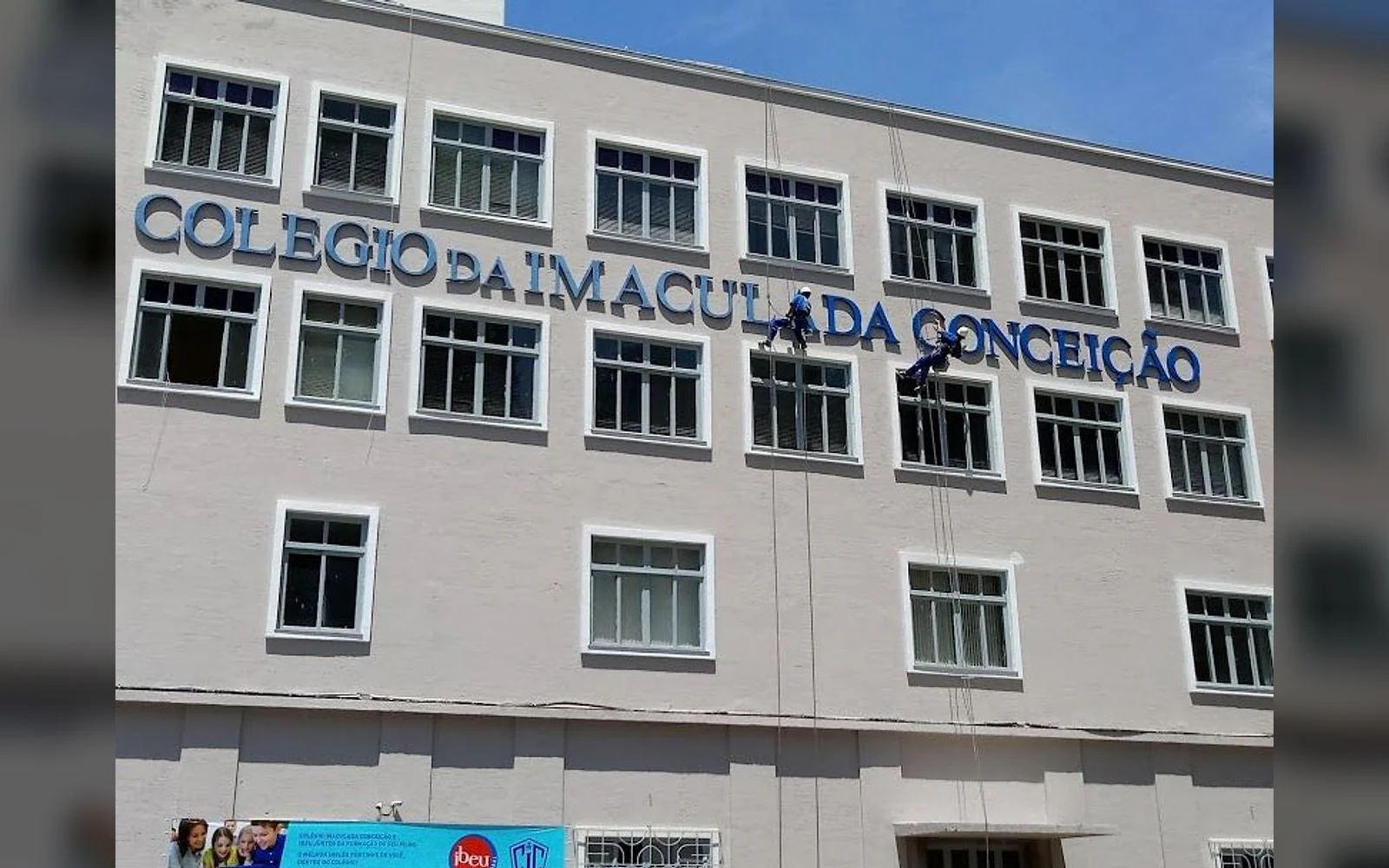 Registro 4 da equipe e dos serviços da LSA na obra de Colégio da Imaculada Conceição.