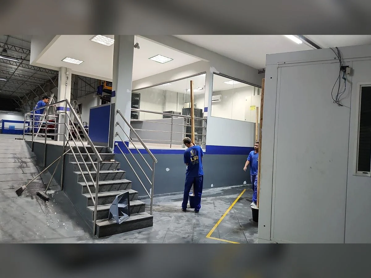 Registro 3 do serviço executado pela equipe da LSA.