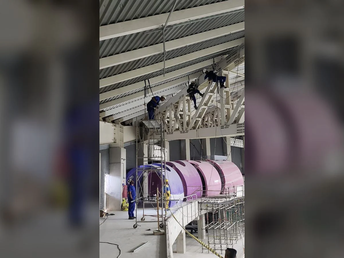 Registro 1 do serviço executado pela equipe da LSA.