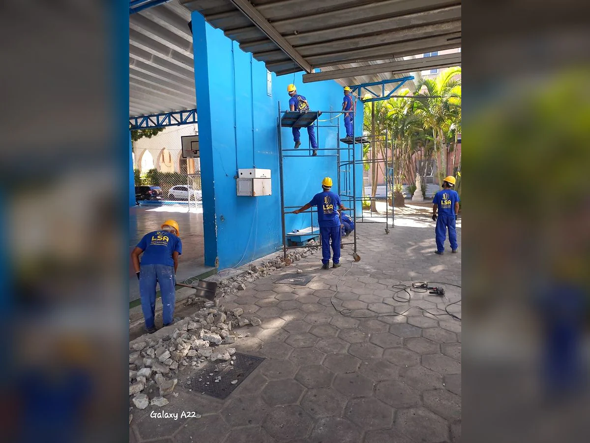 Registro 4 do serviço executado pela equipe da LSA.