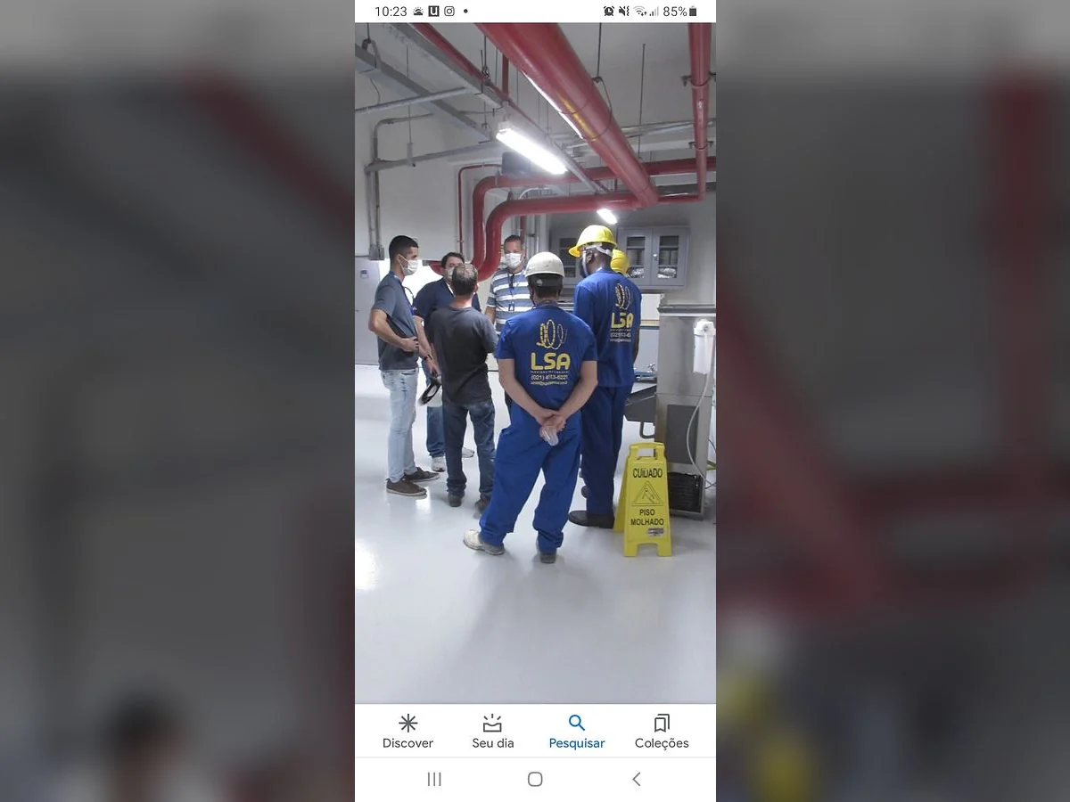 Registro 4 do serviço executado pela equipe da LSA.
