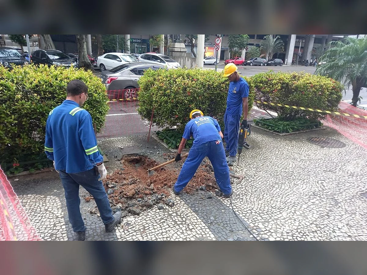 Registro 4 do serviço executado pela equipe da LSA.