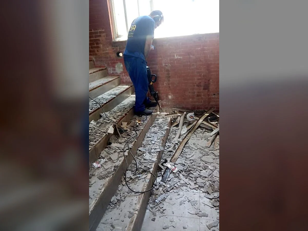 Registro 3 do serviço executado pela equipe da LSA.