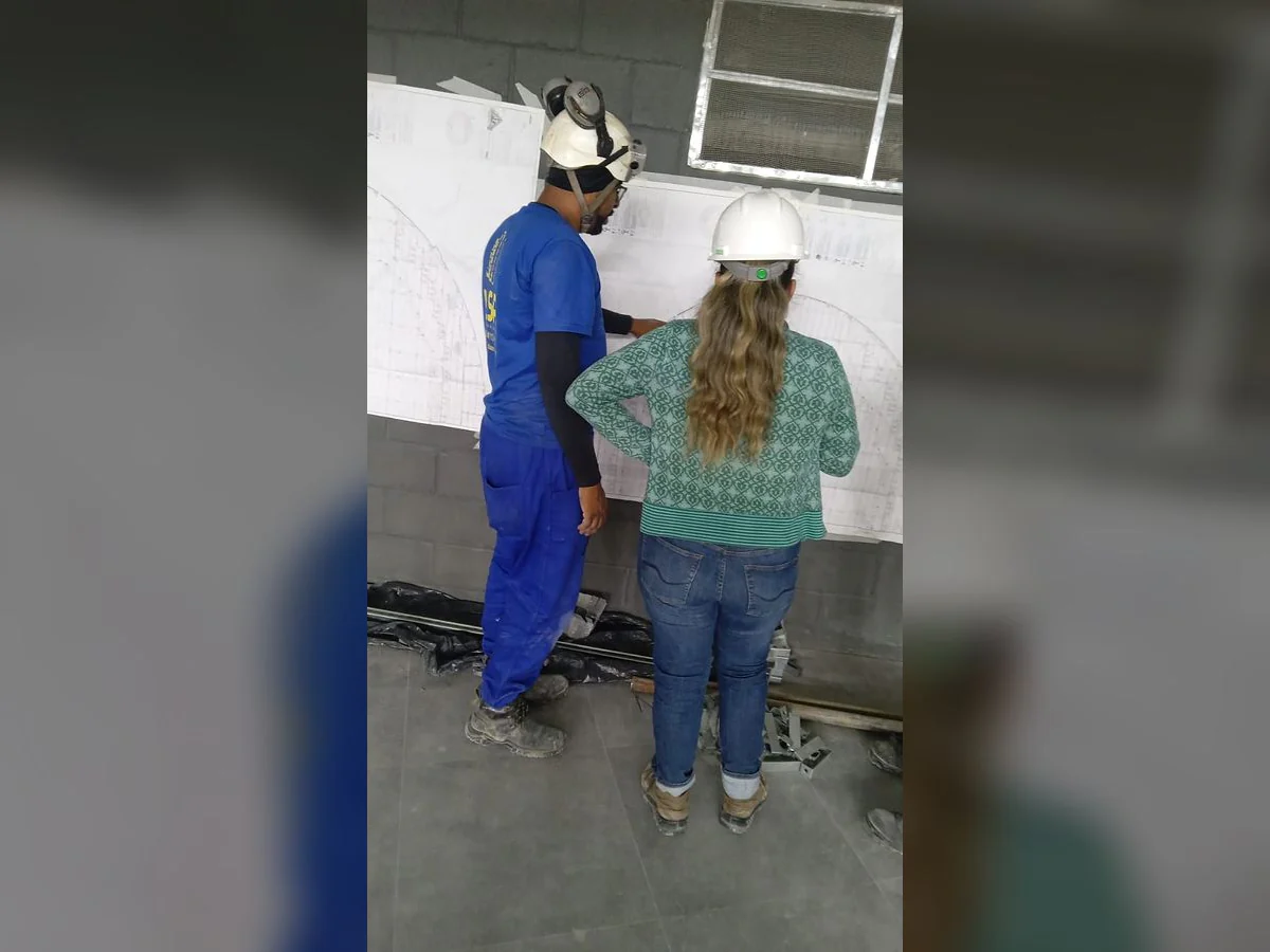 Registro 2 do serviço executado pela equipe da LSA.