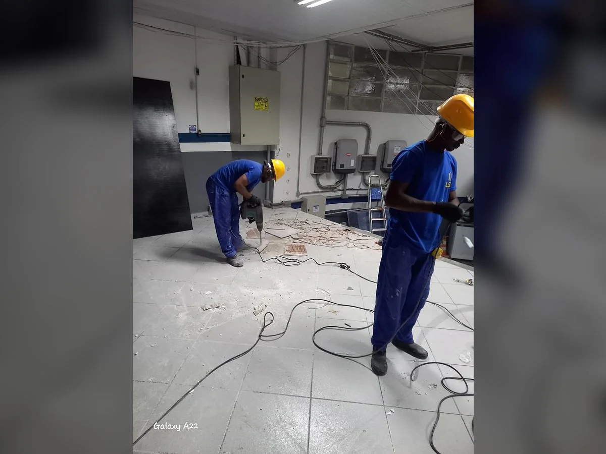 Registro 2 do serviço executado pela equipe da LSA.
