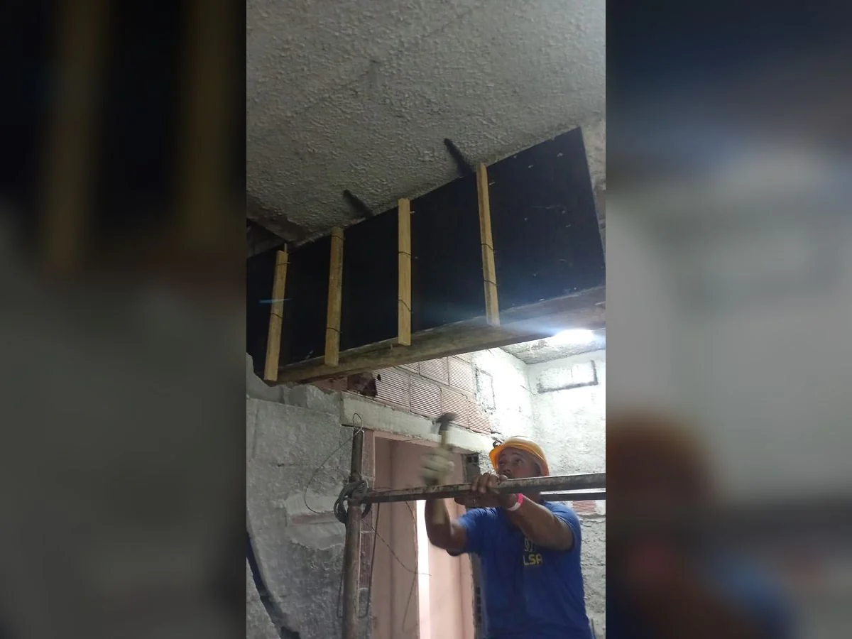 Registro 3 do serviço executado pela equipe da LSA.
