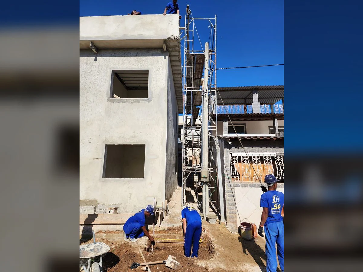 Registro 4 do serviço executado pela equipe da LSA.