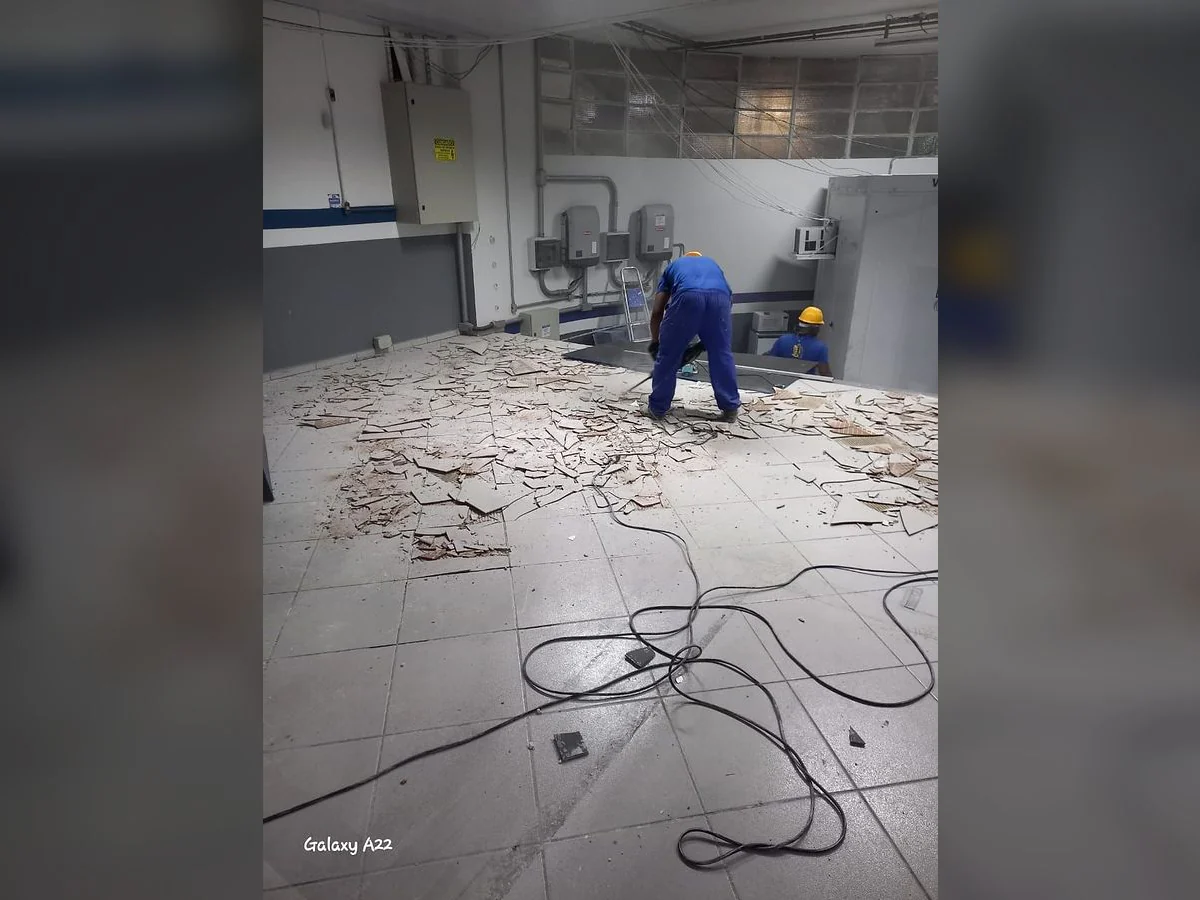 Registro 2 do serviço executado pela equipe da LSA.