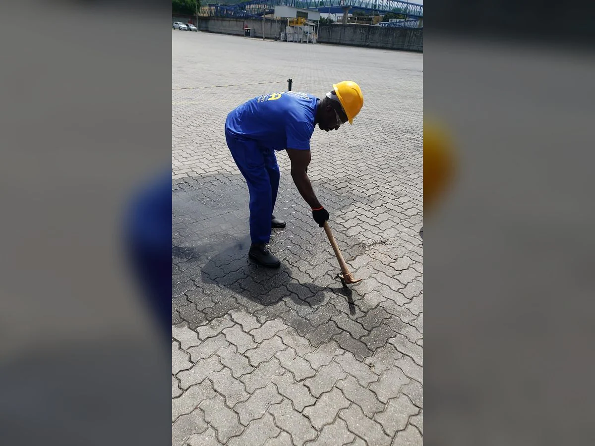 Registro 1 do serviço executado pela equipe da LSA.