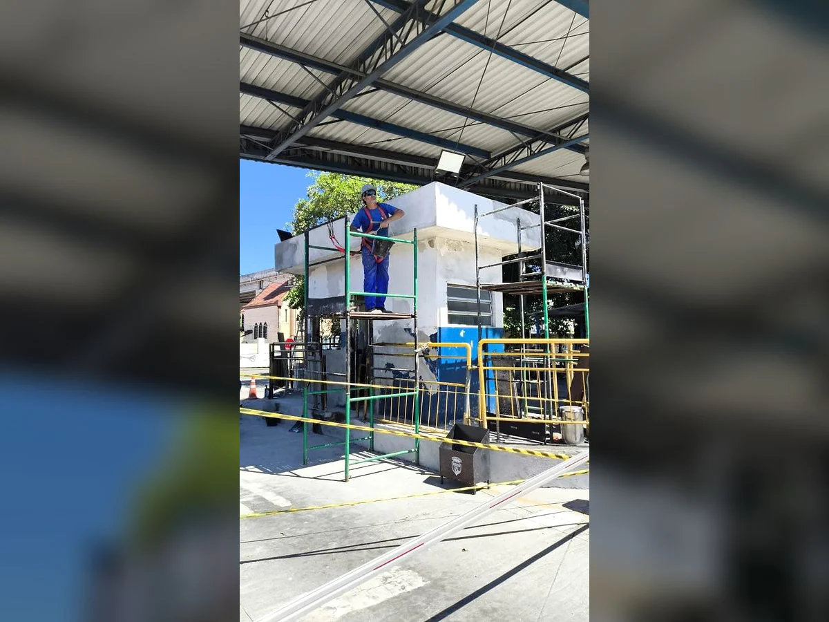 Registro 2 do serviço executado pela equipe da LSA.