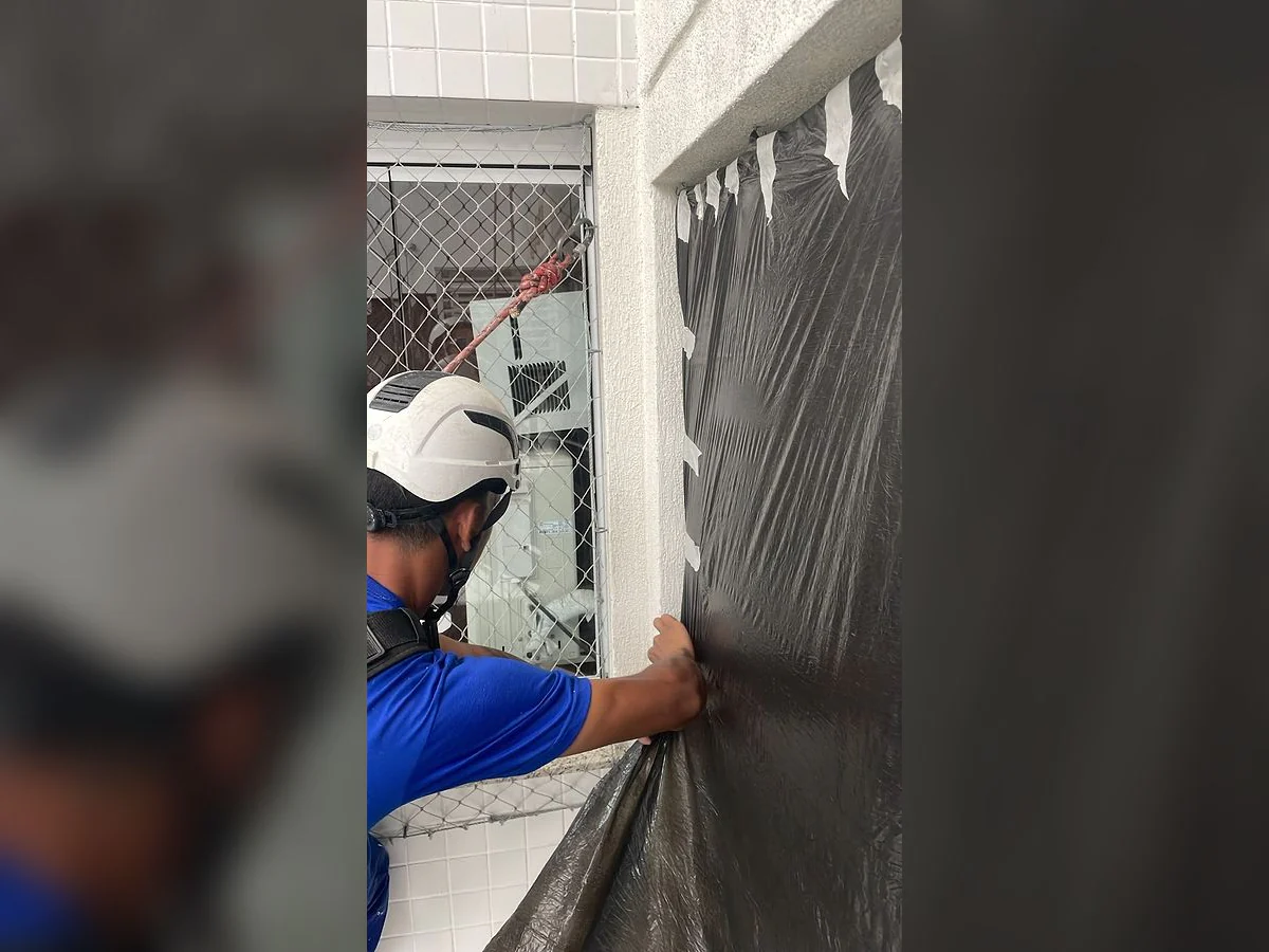Registro 3 do serviço executado pela equipe da LSA.